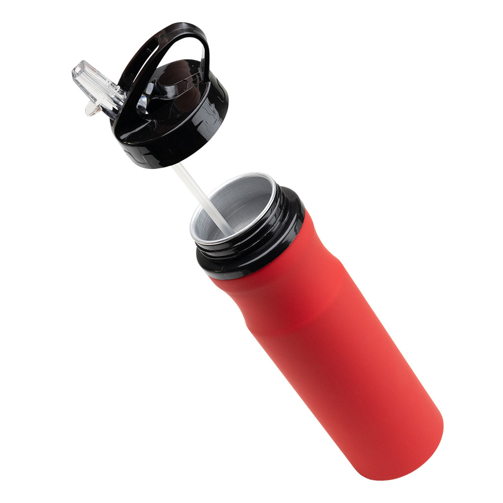 Memphis Recycled Aluminum Bike Bottle, 22 oz - Red - Parts