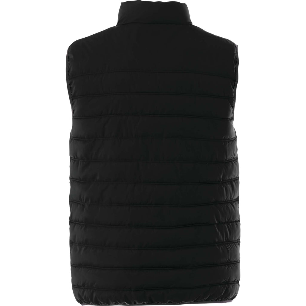 Mercer Insulated Puffer Vest for Men Embroidery - Black - Back Flat