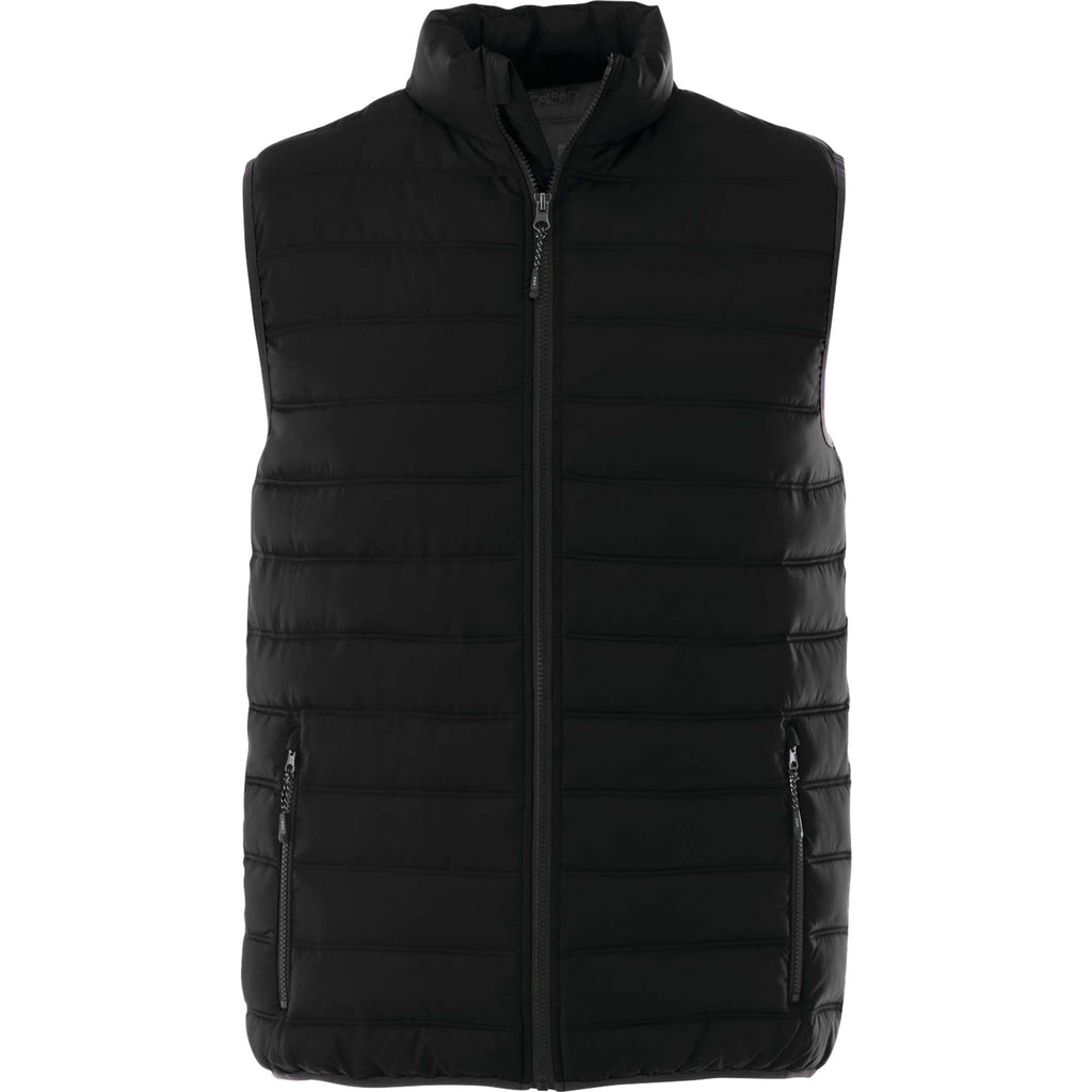 Mercer Insulated Puffer Vest for Men Embroidery - Black - Front Flat