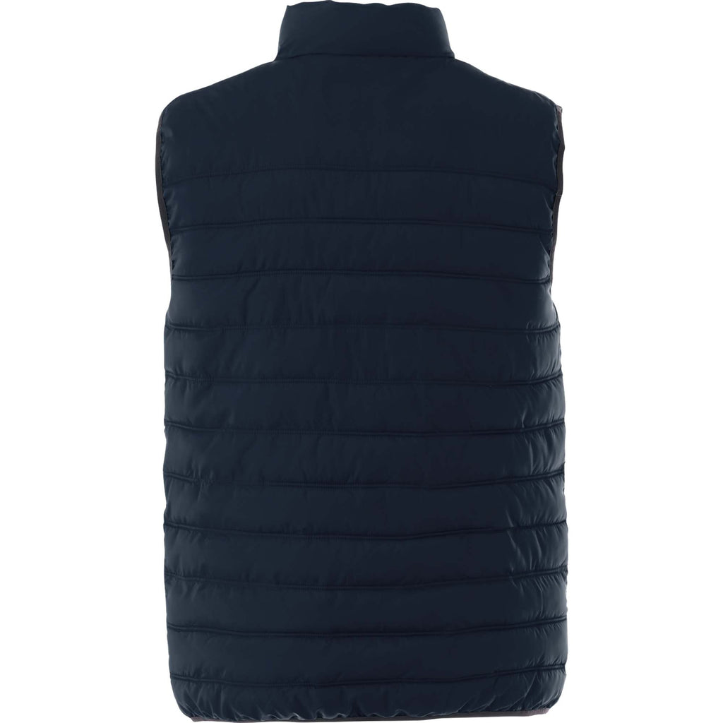Mercer Insulated Puffer Vest for Men Embroidery - Navy - Back Flat