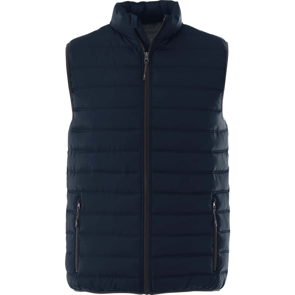 Mercer Insulated Puffer Vest for Men Embroidery - Navy - Front Flat