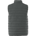 Mercer Insulated Puffer Vest for Men Embroidery - Steel Grey - Back Flat