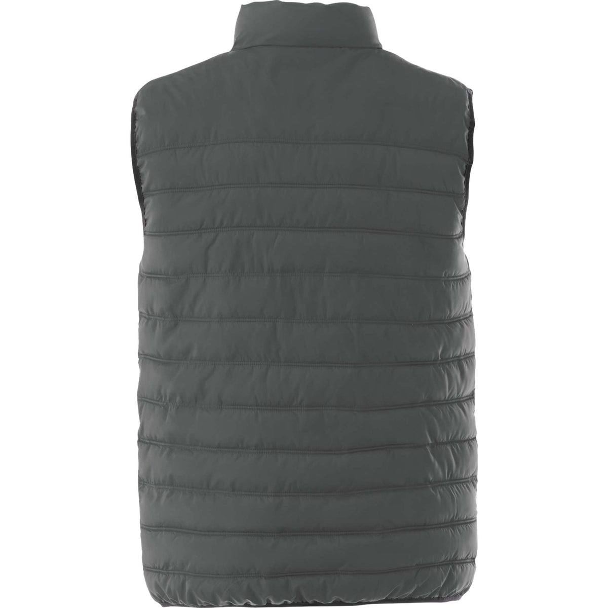 Mercer Insulated Puffer Vest for Men Embroidery - Steel Grey - Back Flat