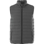 Mercer Insulated Puffer Vest for Men Embroidery - Steel Grey - Front Flat
