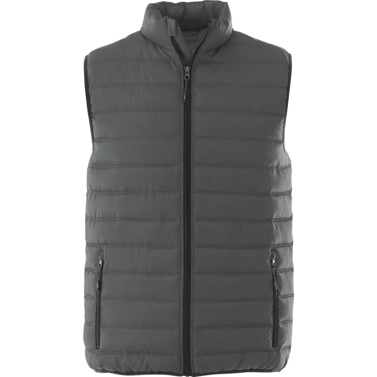 Mercer Insulated Puffer Vest for Men Embroidery - Steel Grey - Front Flat