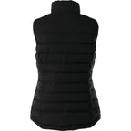 Mercer Insulated Puffer Vest for Women Embroidery - Black - Back Flat