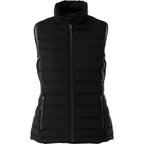 Mercer Insulated Puffer Vest for Women Embroidery - Black - Front Flat