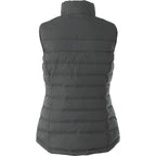 Mercer Insulated Puffer Vest for Women Embroidery - Steel Grey - Back Flat