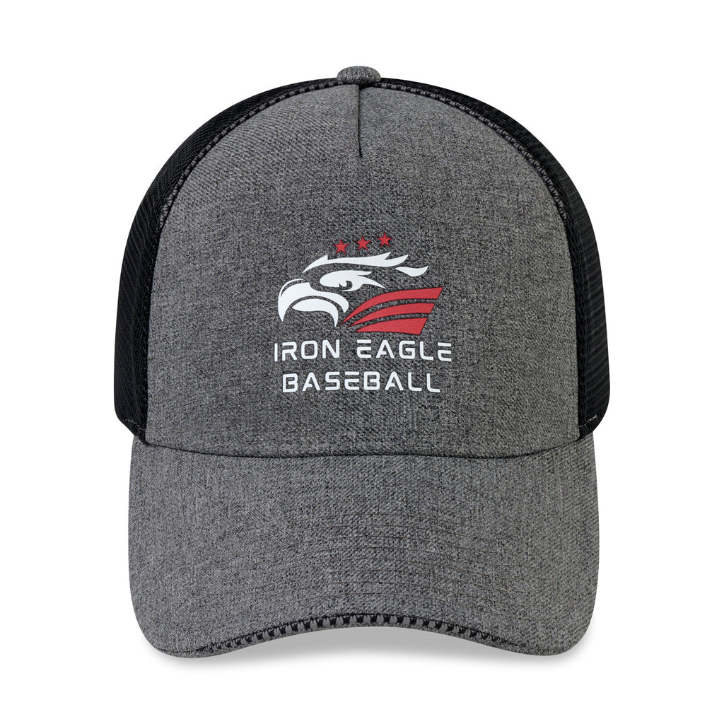 Merrimack Hat Co. Active Reflective Performance Cap, 5 Panel Embroidery - Heather Grey - View 2