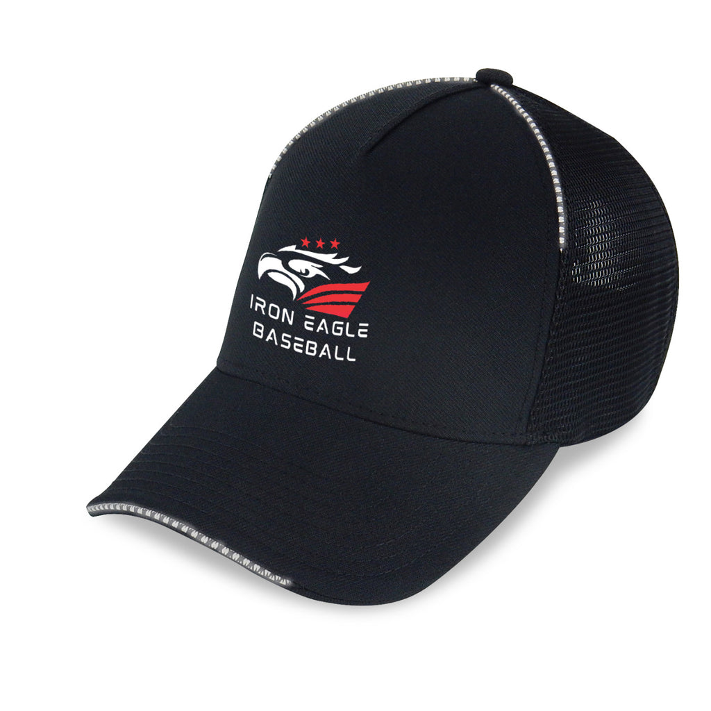 Merrimack Hat Co. Active Reflective Performance Cap, 5 Panel Transfer - Black - View 1