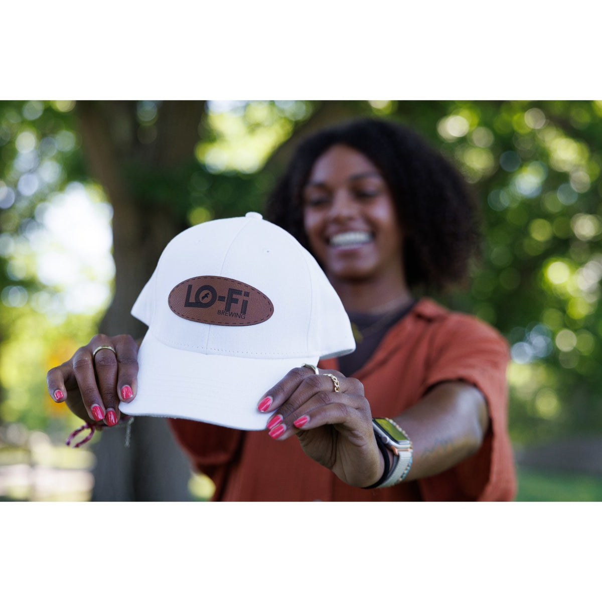 Merrimack Hat Co. Alden Cotton Twill Cap Transfer - White - View 5