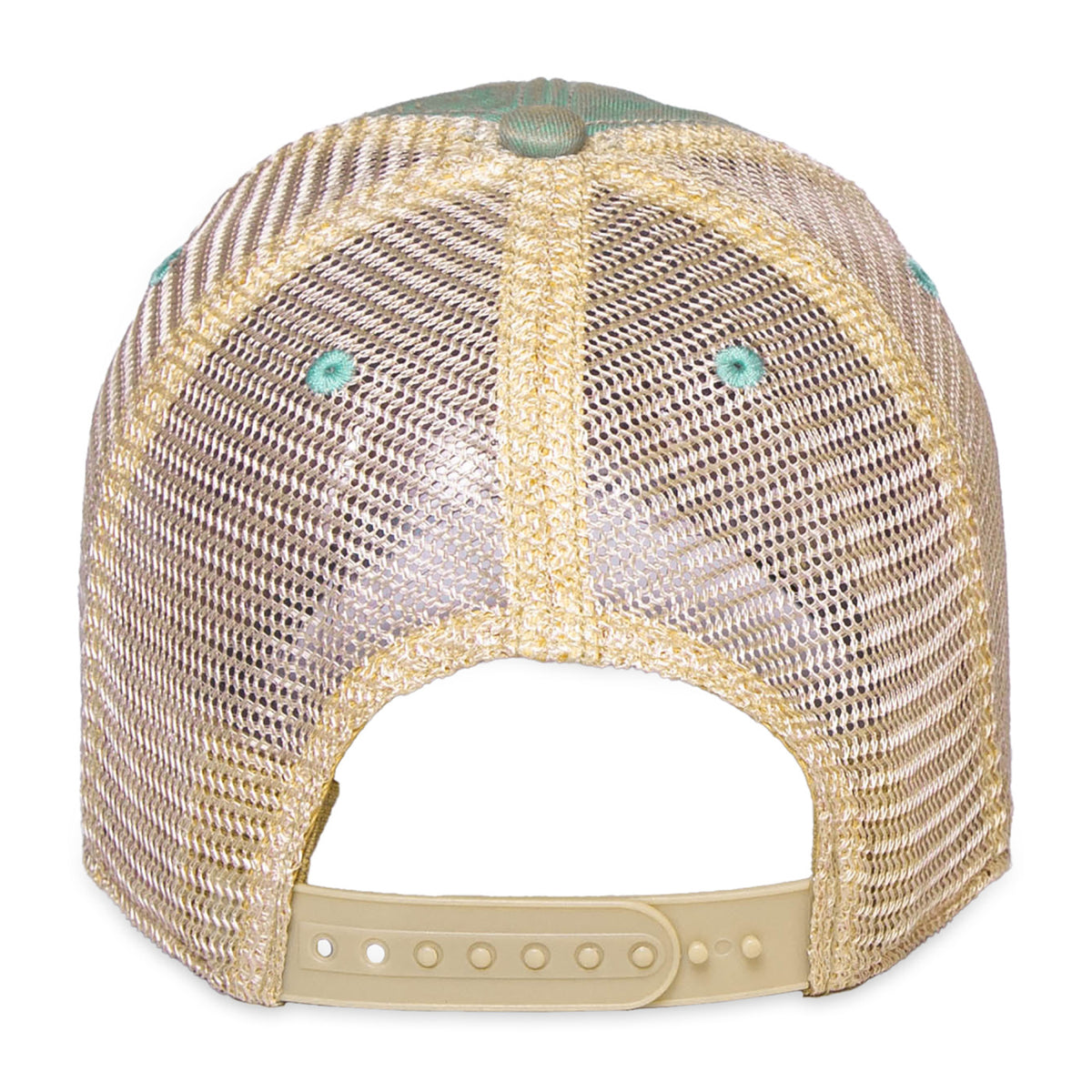 Merrimack Hat Co. Austin Vintage Wash Trucker Cap Transfer - Azul/Tan - View 3