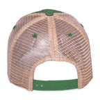 Merrimack Hat Co. Austin Vintage Wash Trucker Cap Transfer - Kelly Green/Tan - View 3