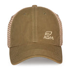 Merrimack Hat Co. Austin Vintage Wash Trucker Cap Transfer - Olive/Tan - View 2