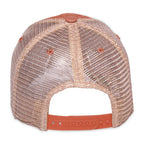 Merrimack Hat Co. Austin Vintage Wash Trucker Cap Transfer - Orange/Tan - View 3