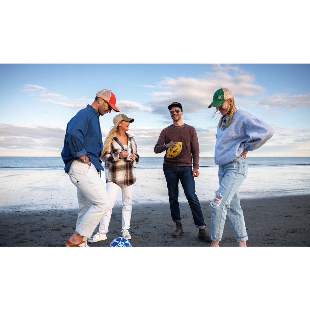 Merrimack Hat Co. Austin Vintage Wash Trucker Cap Transfer - Rust/Tan - View 5