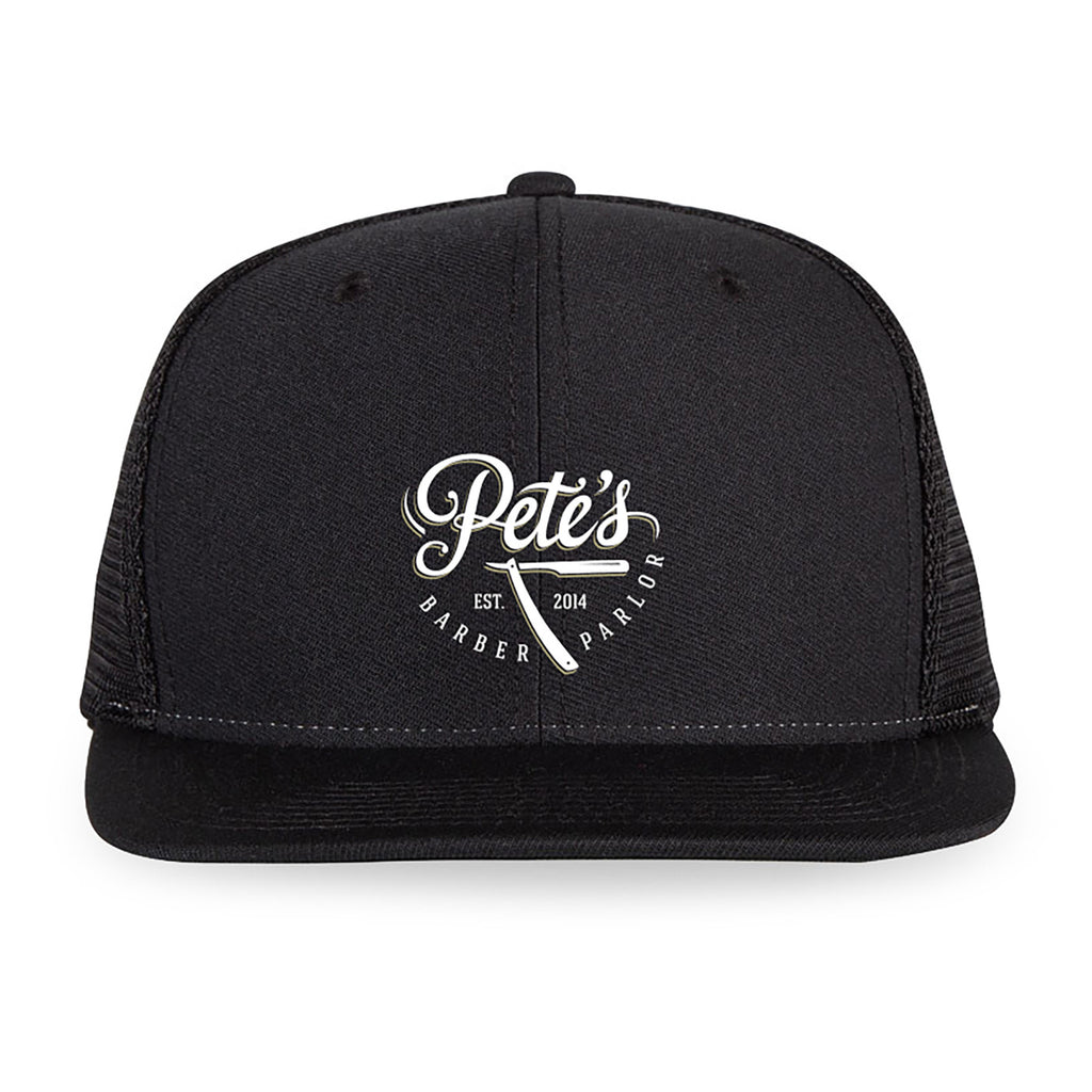 Merrimack Hat Co. Axel Flat Brim Trucker Cap Transfer - Black - View 2