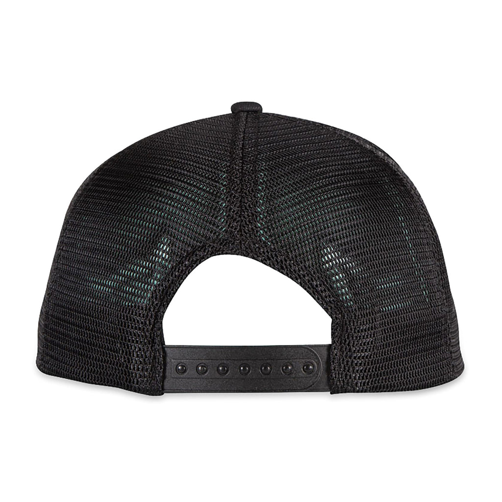 Merrimack Hat Co. Axel Flat Brim Trucker Cap Transfer - Black - View 3