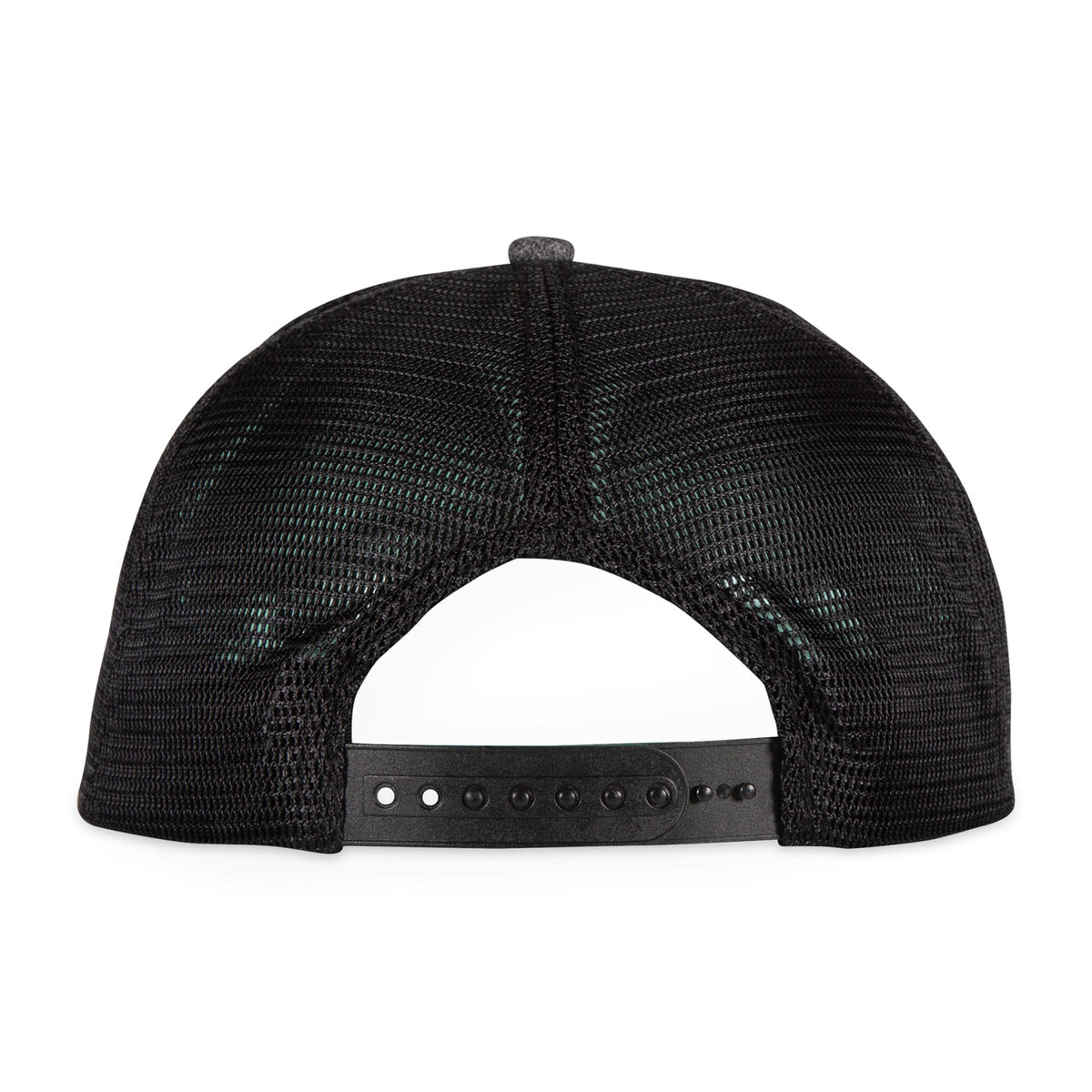 Merrimack Hat Co. Axel Flat Brim Trucker Cap Transfer - Heather Grey/Black - View 3