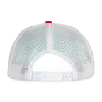 Merrimack Hat Co. Axel Flat Brim Trucker Cap Transfer - Red/White - View 3
