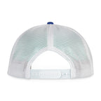 Merrimack Hat Co. Axel Flat Brim Trucker Cap Transfer - Royal/White - View 3