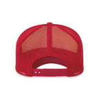 Merrimack Hat Co. Bronx Foam Front Trucker Cap Embroidery - Red/White - View 3