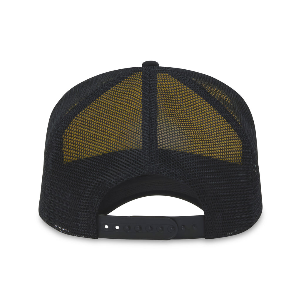 Merrimack Hat Co. Bronx Foam Front Trucker Cap Transfer - Black-White - View 3