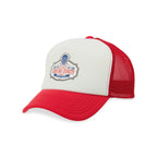 Merrimack Hat Co. Bronx Foam Front Trucker Cap Transfer - Red/White - View 1