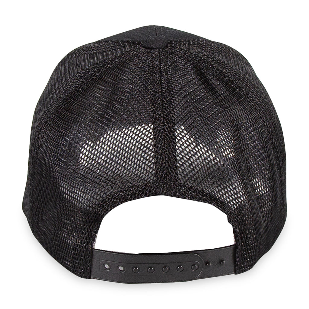 Merrimack Hat Co. Casey Performance Trucker Cap Embroidery - Black - View 3