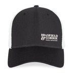 Merrimack Hat Co. Casey Performance Trucker Cap Embroidery - Black-White - View 2