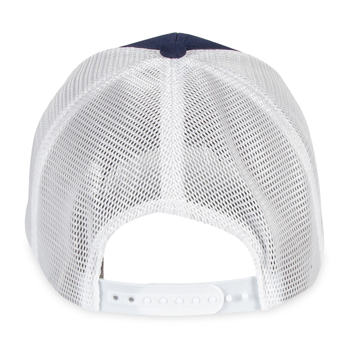 Merrimack Hat Co. Casey Performance Trucker Cap Transfer - Navy/White - View 3