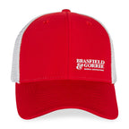 Merrimack Hat Co. Casey Performance Trucker Cap Transfer - Red/White - View 2