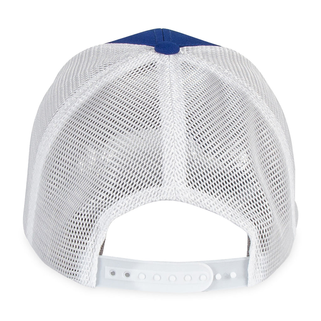 Merrimack Hat Co. Casey Performance Trucker Cap Transfer - Royal/White - View 3