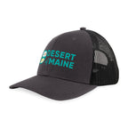 Merrimack Hat Co. Colt Cotton Trucker Cap, Mid Profile Transfer - Charcoal/Black - View 1