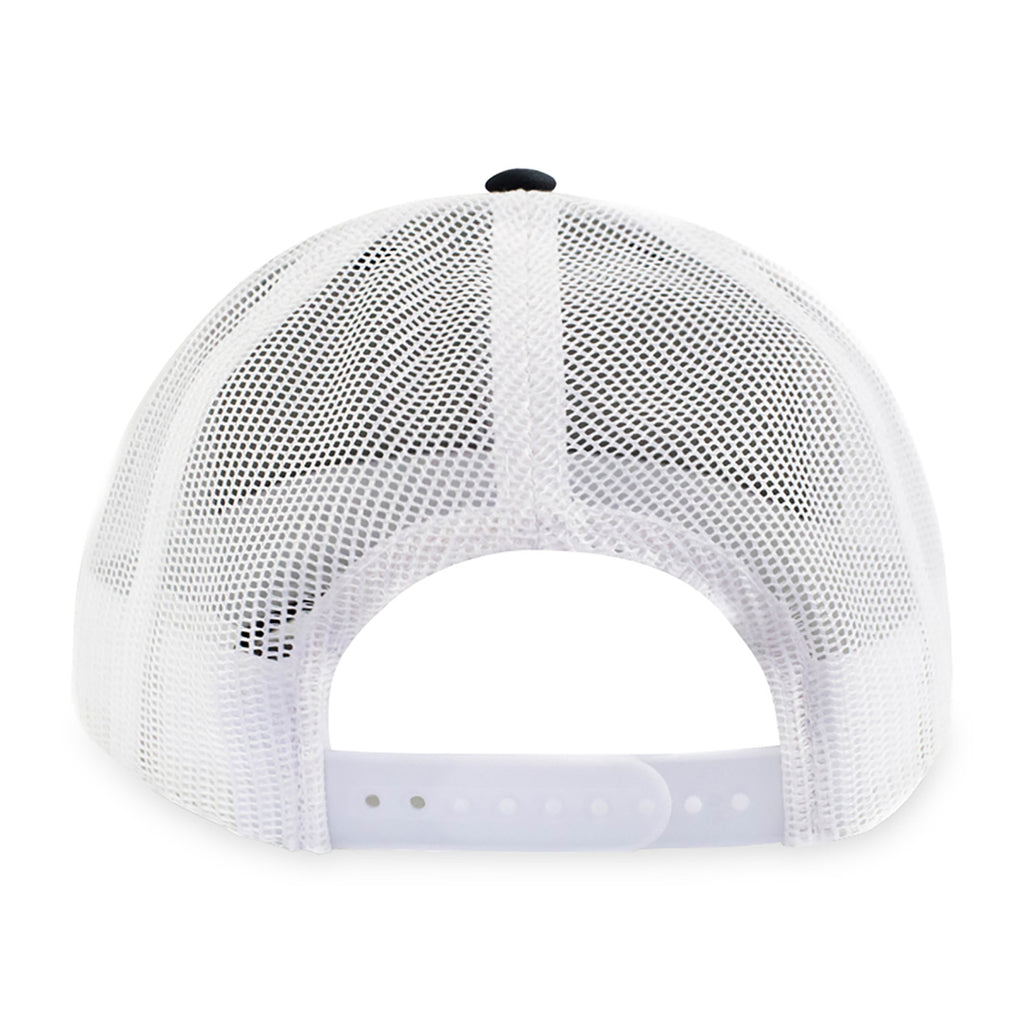 Merrimack Hat Co. Colt Cotton Trucker Cap, Mid Profile Transfer - Charcoal/White - View 3
