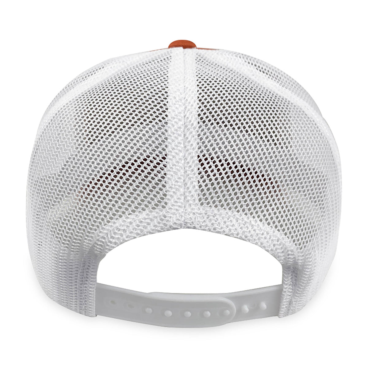 Merrimack Hat Co. Colt Cotton Trucker Cap, Mid Profile Transfer - Orange/White - View 3
