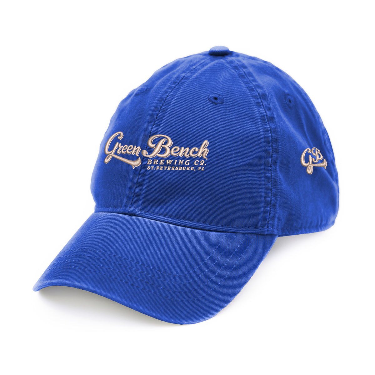 Merrimack Hat Co. Cooper Dad Cap with Buckle Strap Transfer - Cobalt - View 1