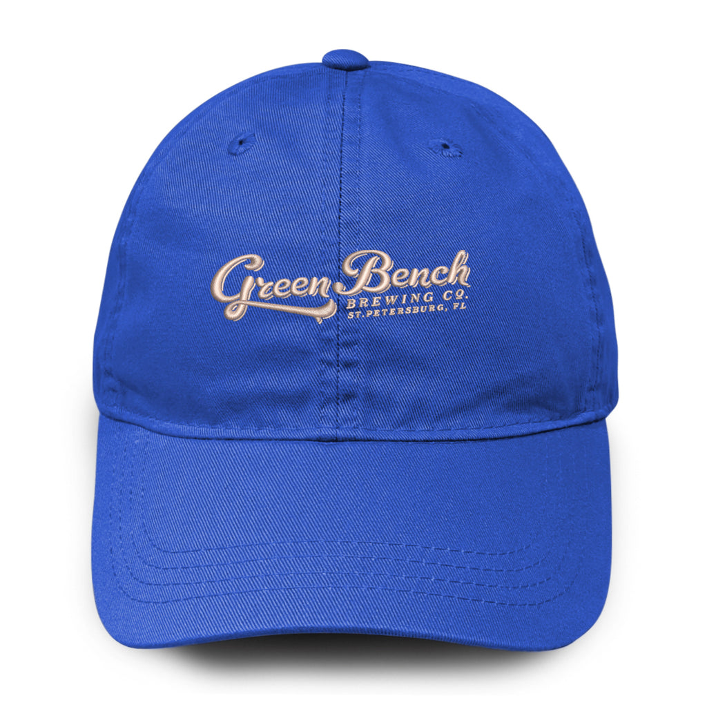 Merrimack Hat Co. Cooper Dad Cap with Buckle Strap Transfer - Cobalt - View 2