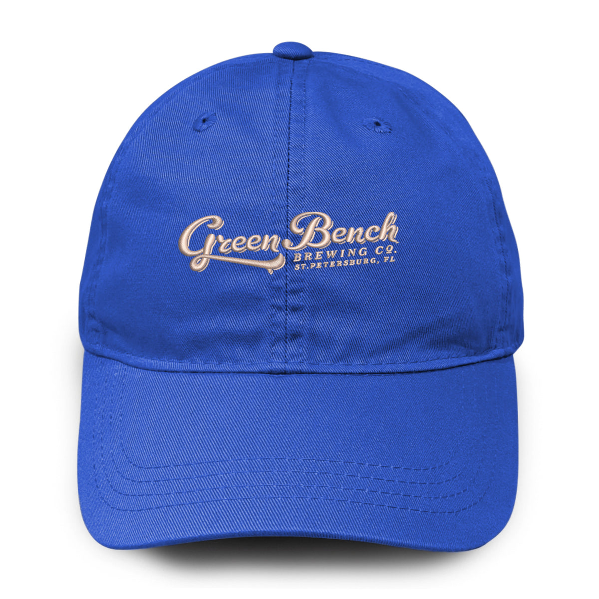 Merrimack Hat Co. Cooper Dad Cap with Buckle Strap Transfer - Cobalt - View 2