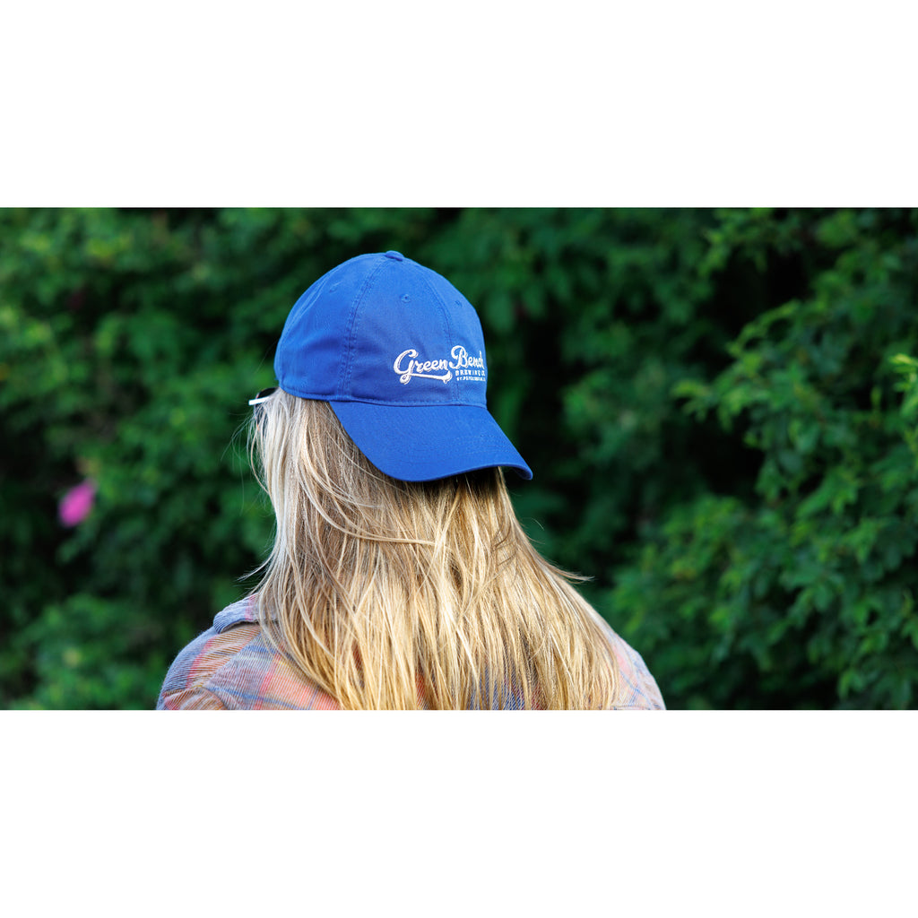 Merrimack Hat Co. Cooper Dad Cap with Buckle Strap Transfer - Cobalt - View 5