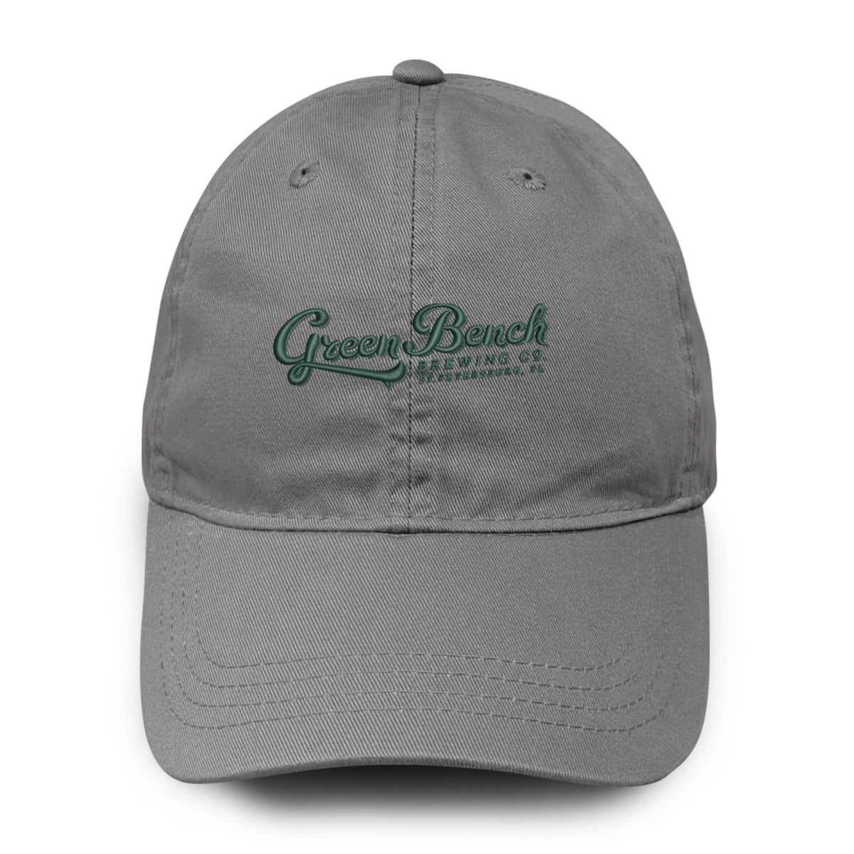 Merrimack Hat Co. Cooper Dad Cap with Buckle Strap Transfer - Grey - View 2