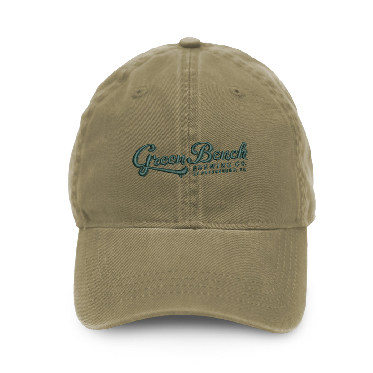 Merrimack Hat Co. Cooper Dad Cap with Buckle Strap Transfer - Khaki - View 2