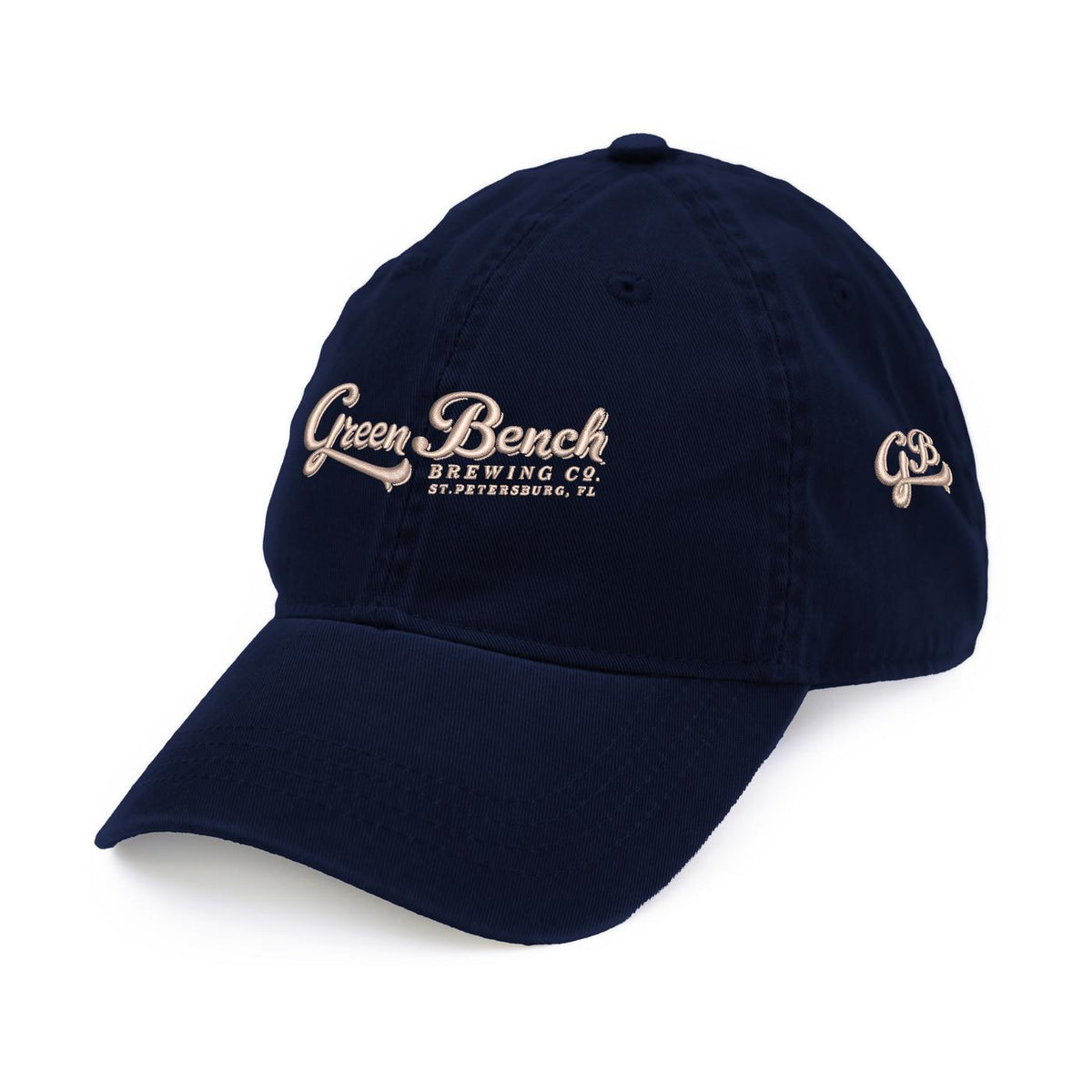Merrimack Hat Co. Cooper Dad Cap with Buckle Strap Transfer - Navy - View 1
