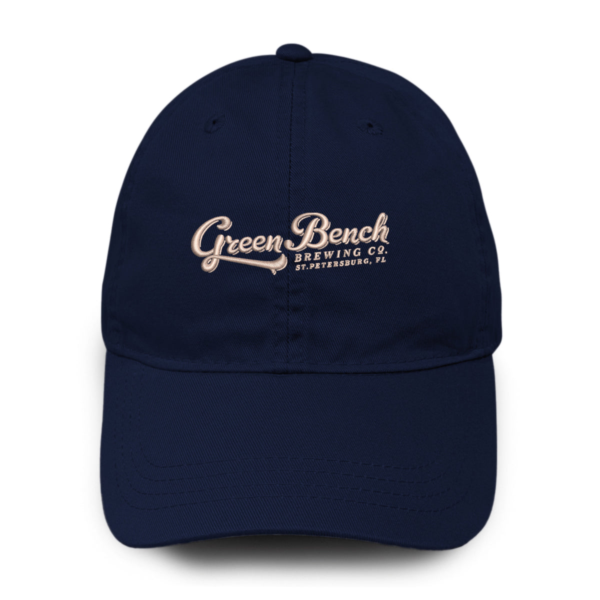 Merrimack Hat Co. Cooper Dad Cap with Buckle Strap Transfer - Navy - View 2
