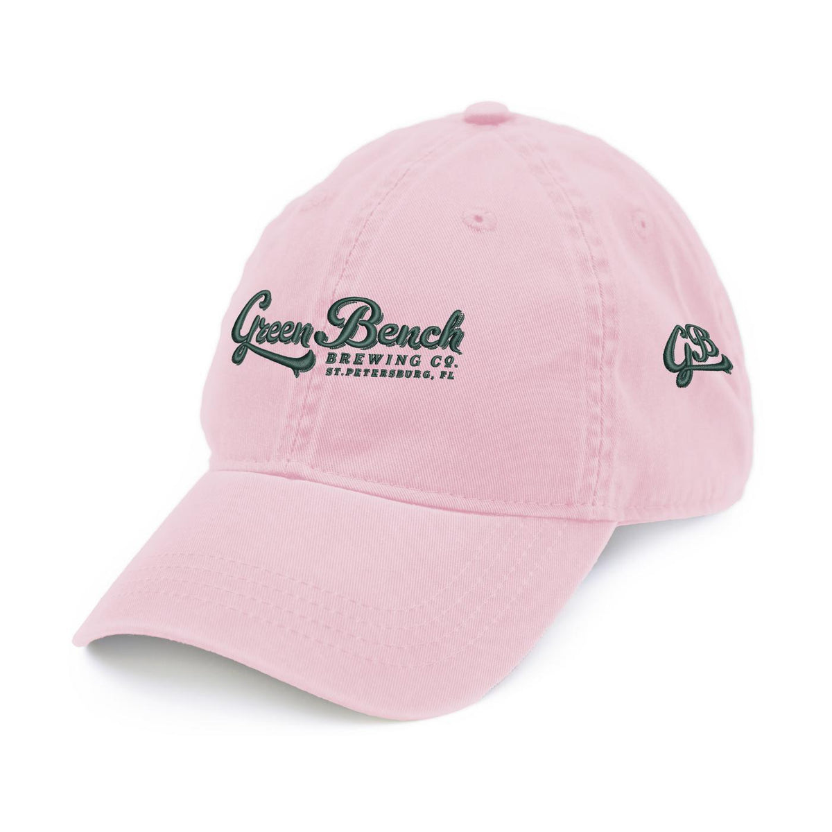Merrimack Hat Co. Cooper Dad Cap with Buckle Strap Transfer - Pink - View 1