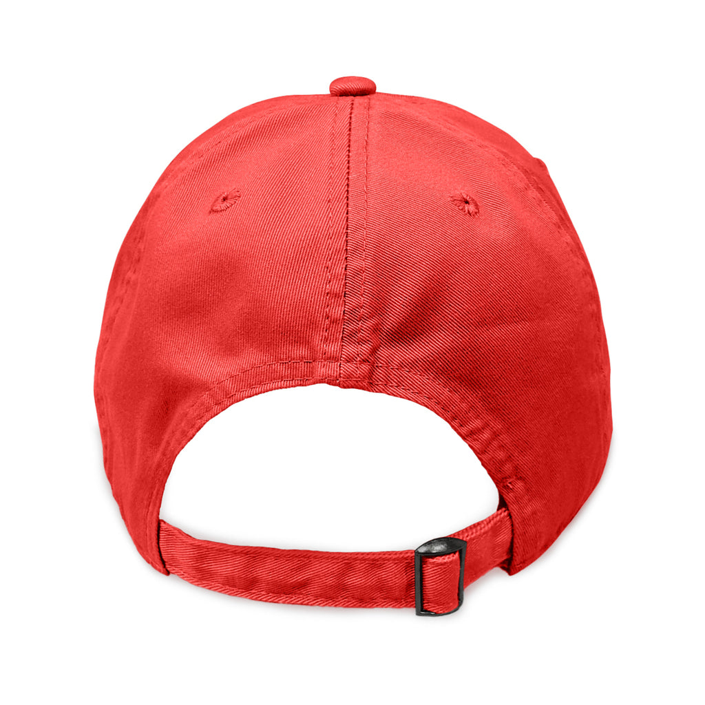 Merrimack Hat Co. Cooper Dad Cap with Buckle Strap Transfer - Red - View 3