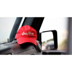 Merrimack Hat Co. Cooper Dad Cap with Buckle Strap Transfer - Red - View 4