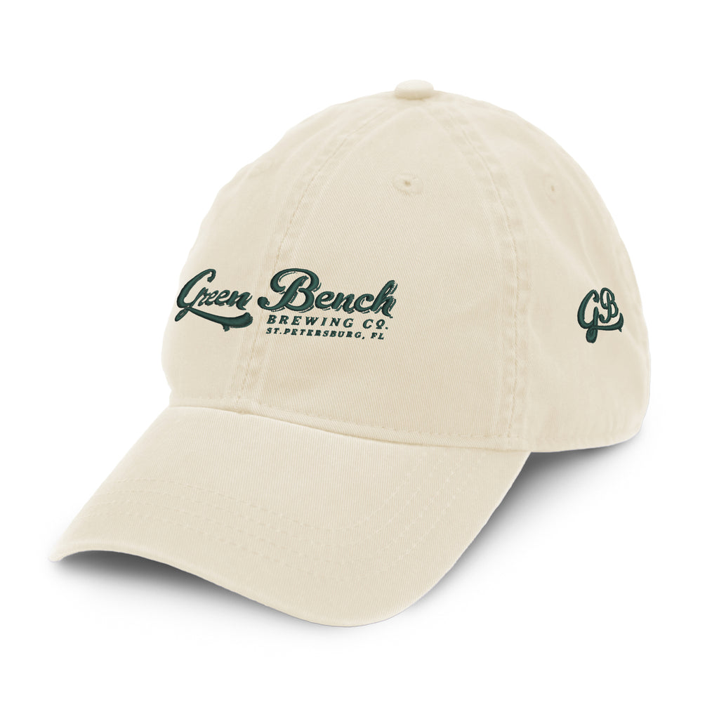 Merrimack Hat Co. Cooper Dad Cap with Buckle Strap Transfer - Stone - View 1