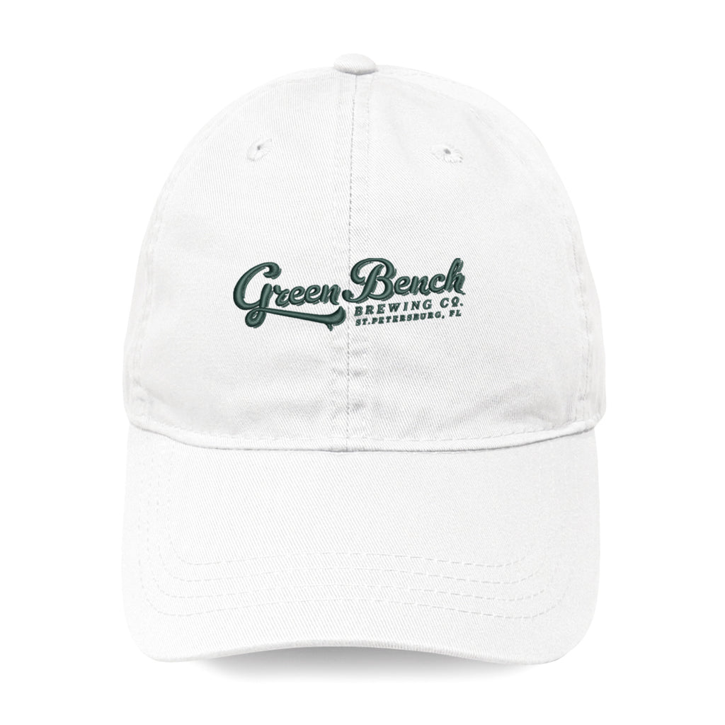 Merrimack Hat Co. Cooper Dad Cap with Buckle Strap Transfer - White - View 2