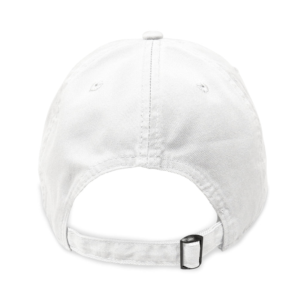 Merrimack Hat Co. Cooper Dad Cap with Buckle Strap Transfer - White - View 3